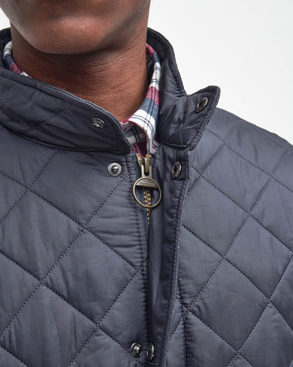Barbour Flyweight Chelsea Mens Quilted Jacket - Navy | CHO | Designer Mens Padded Jackets