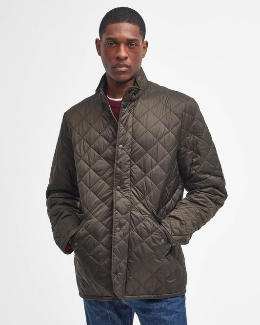Barbour Flyweight Chelsea Mens Quilted Jacket - Olive | CHO | Designer Mens Padded Jackets