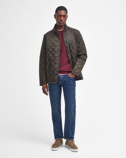 Barbour Flyweight Chelsea Mens Quilted Jacket - Olive | CHO | Designer Mens Padded Jackets