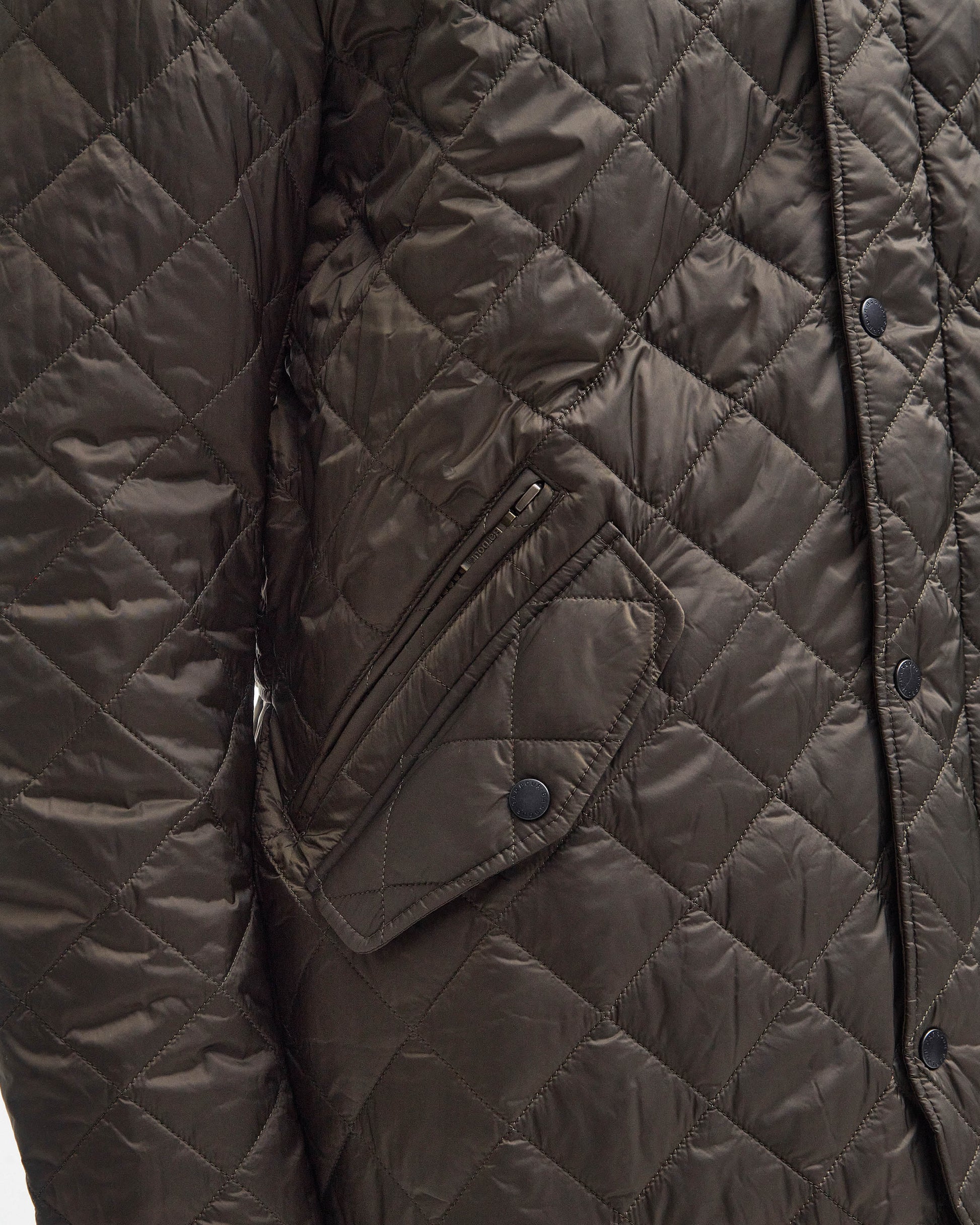 Barbour Flyweight Chelsea Mens Quilted Jacket - Olive | CHO | Designer Mens Padded Jackets