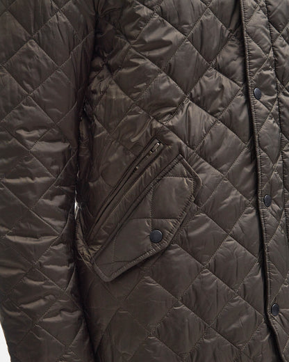 Barbour Flyweight Chelsea Mens Quilted Jacket - Olive | CHO | Designer Mens Padded Jackets