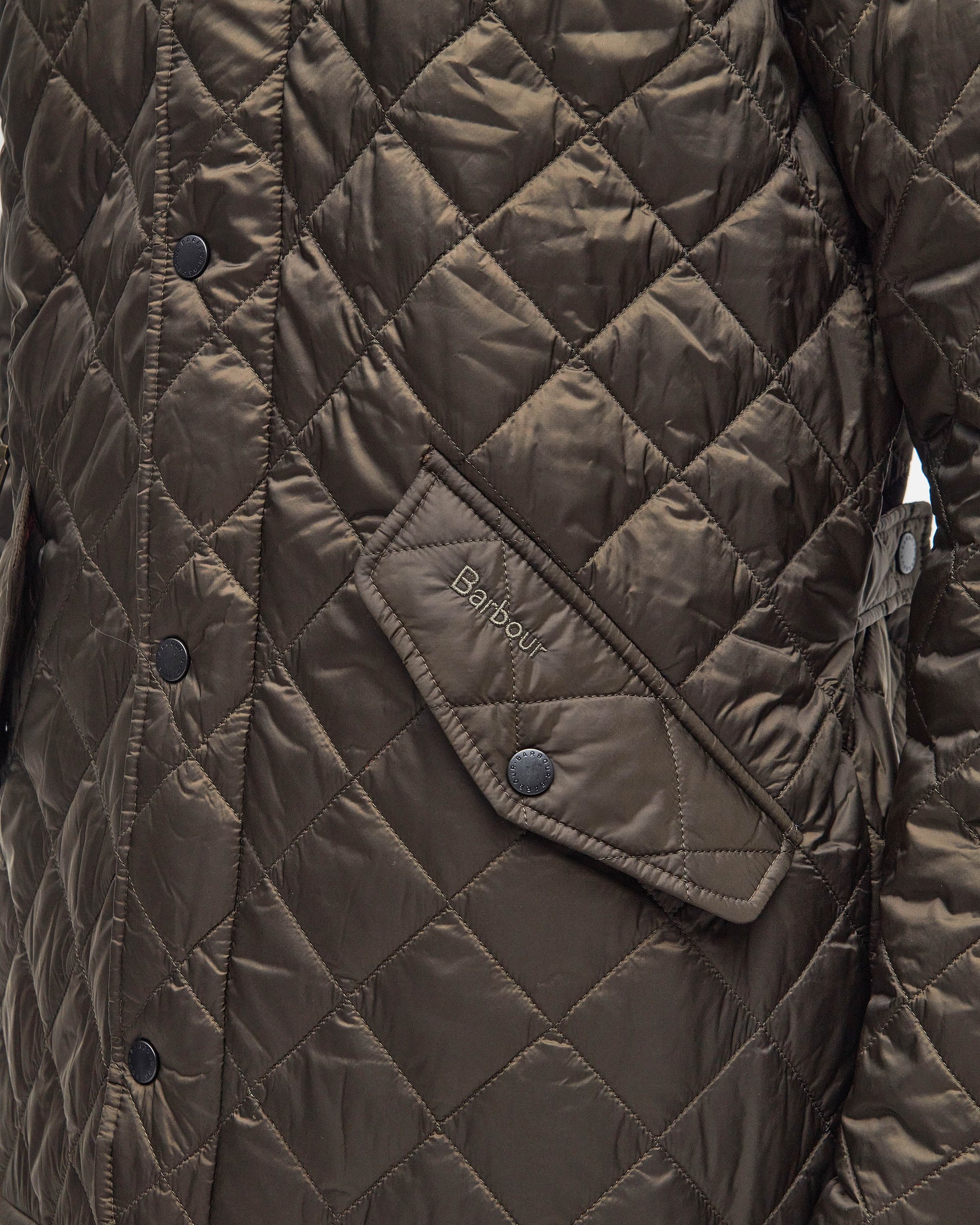 Barbour Flyweight Chelsea Mens Quilted Jacket - Olive | CHO | Designer Mens Padded Jackets