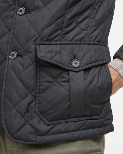 Barbour Lutz Mens Quilted Jacket - Black