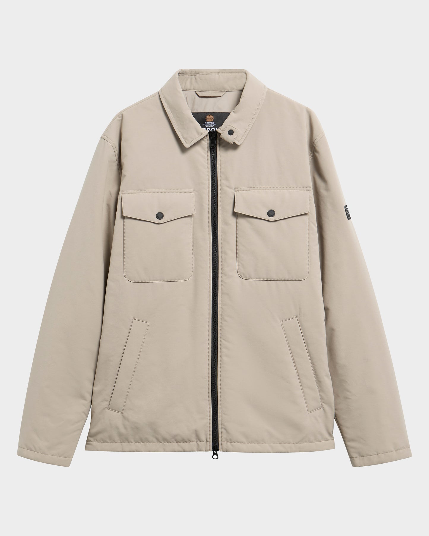 Barbour International Distill Mens Quilted Jacket - Concrete | CHO | Designer Mens Padded Jackets