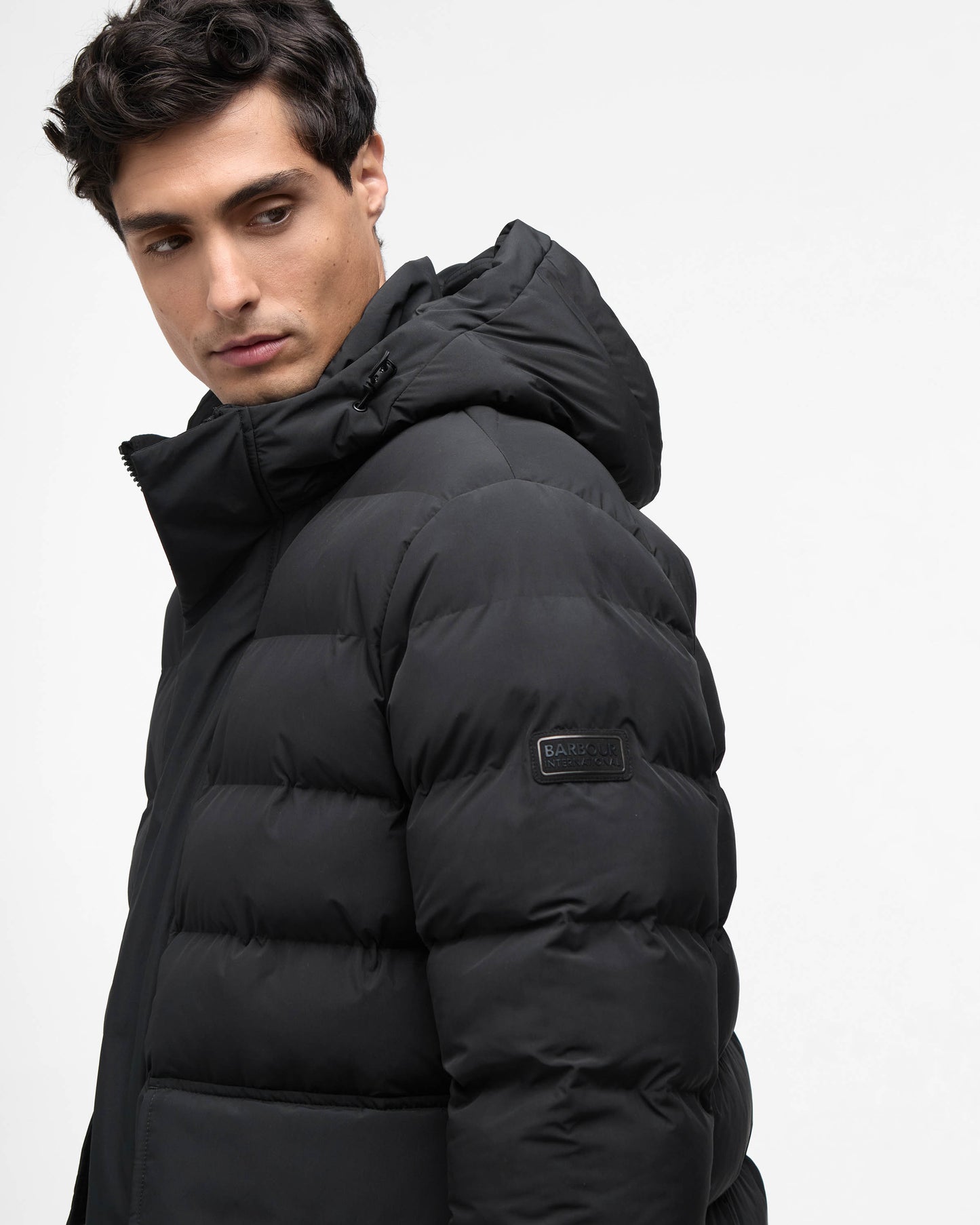 Barbour International Dalesmith Mens Puffer Jacket - Black