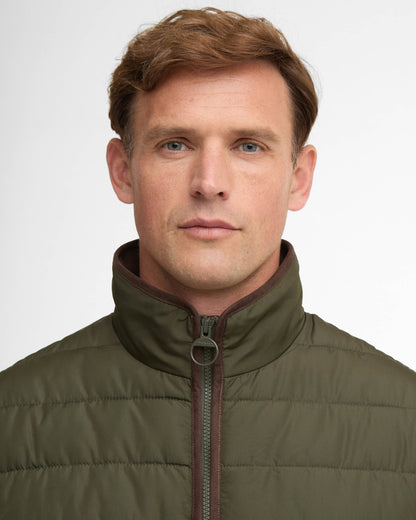 Barbour Broughton Mens Quilted Jacket - Olive | CHO | Designer Mens Padded Jackets