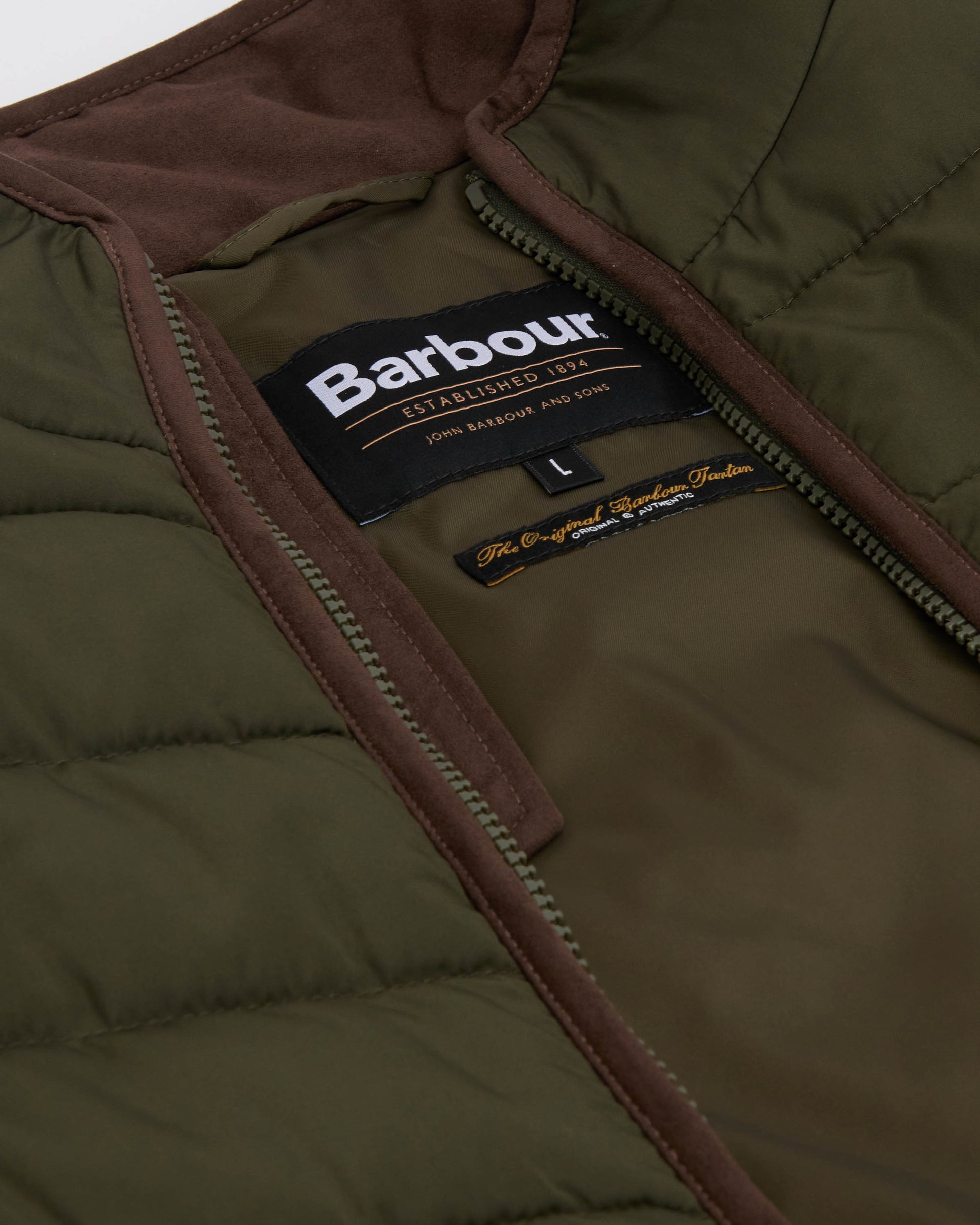 Barbour Broughton Mens Quilted Jacket - Olive | CHO | Designer Mens Padded Jackets