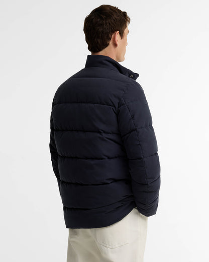 Barbour Powell Mens Puffer Jacket - Dark Navy | CHO | Designer Mens Puffer Jackets