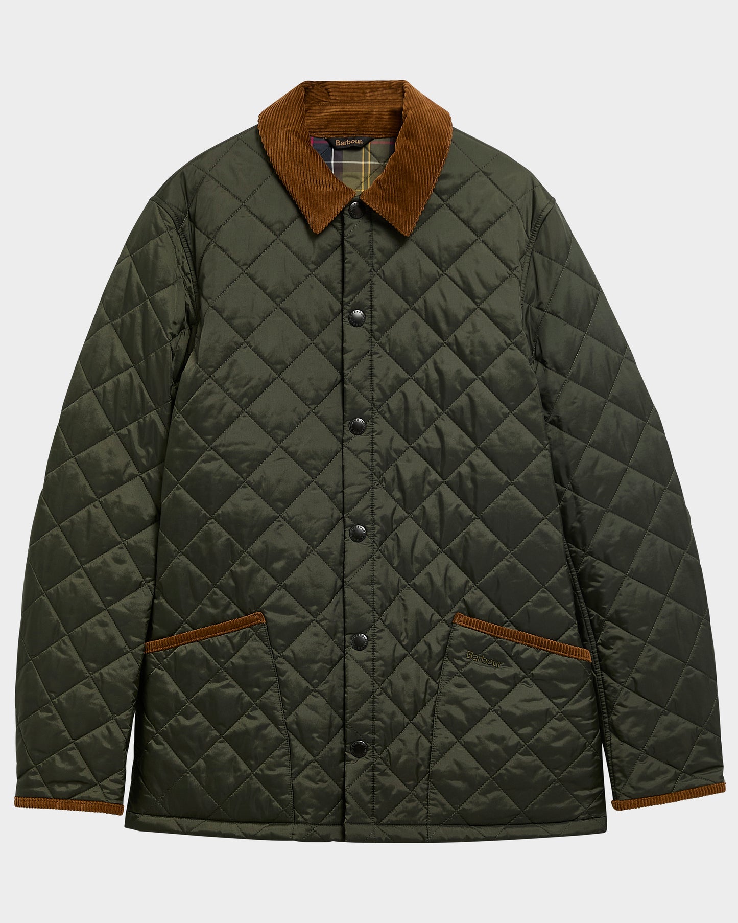 Barbour Icons Heritage Liddesdale Mens Quilted Jacket - Sage | CHO | Designer Mens Quilted Jackets