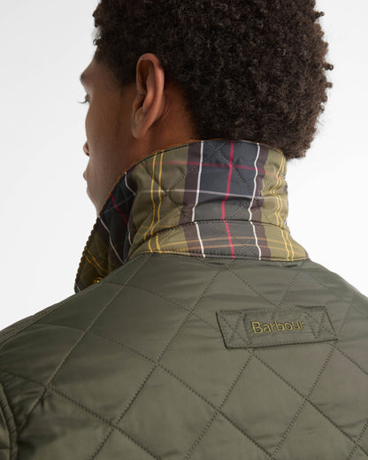 Barbour Icons Heritage Liddesdale Mens Quilted Jacket - Sage | CHO | Designer Mens Quilted Jackets