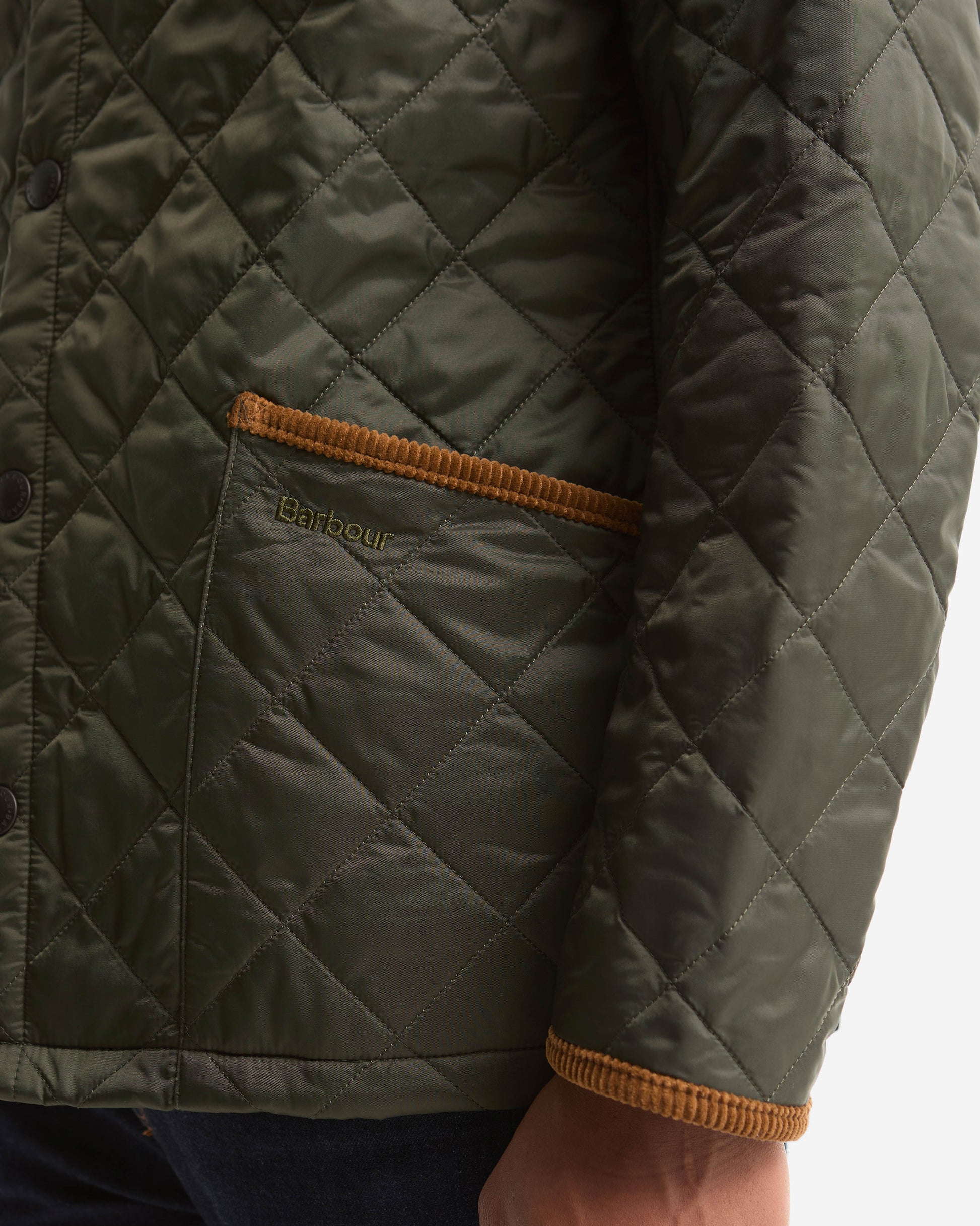 Barbour Icons Heritage Liddesdale Mens Quilted Jacket - Sage | CHO | Designer Mens Quilted Jackets