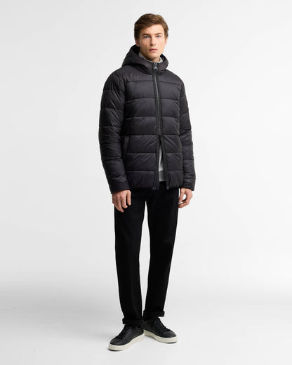 Barbour International Bobber Mens Puffer Jacket - Black | CHO | Designer Mens Puffer Jackets