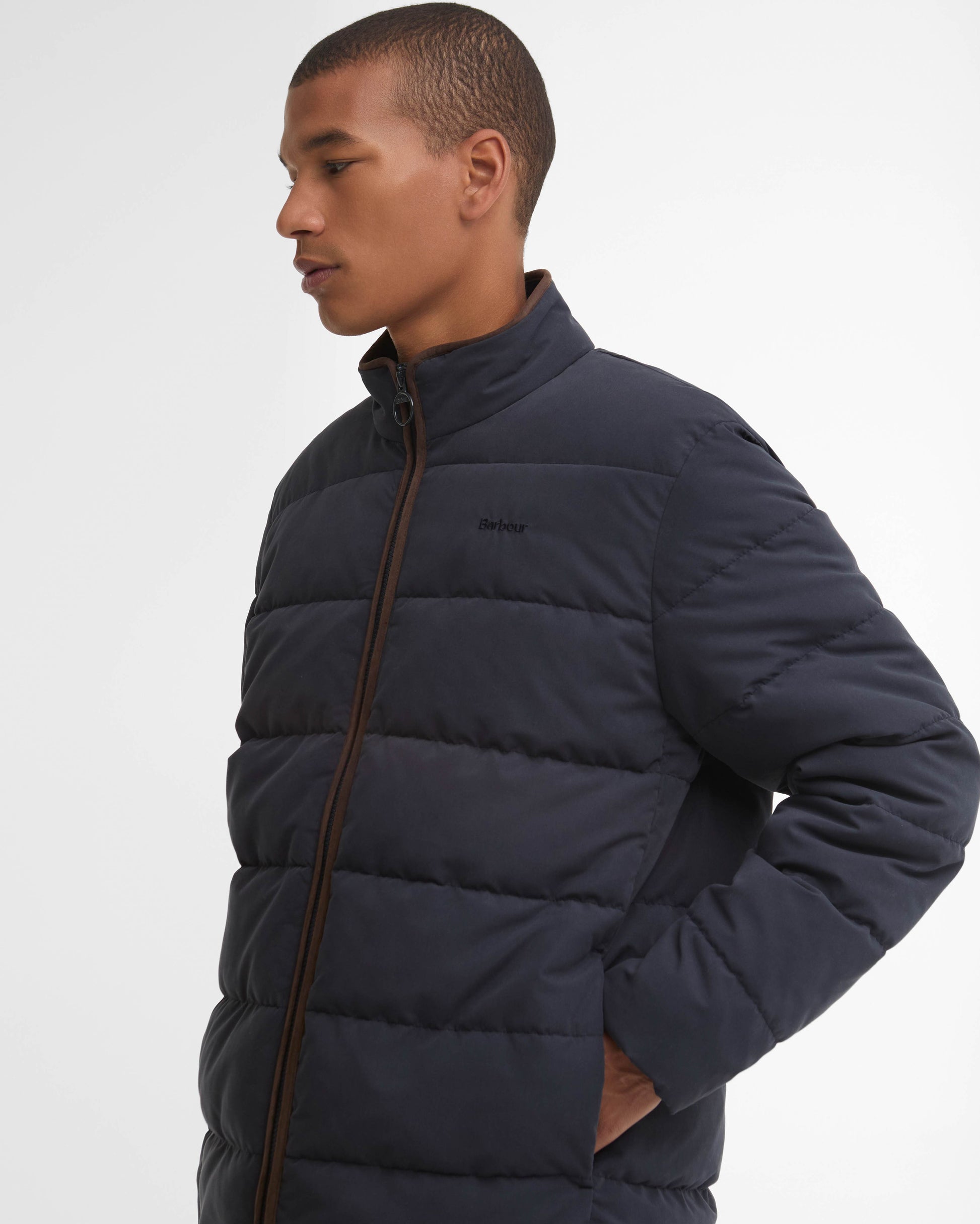 Barbour Noree Mens Quilted Jacket - Dark Navy | CHO | Designer Mens Quilted Jackets