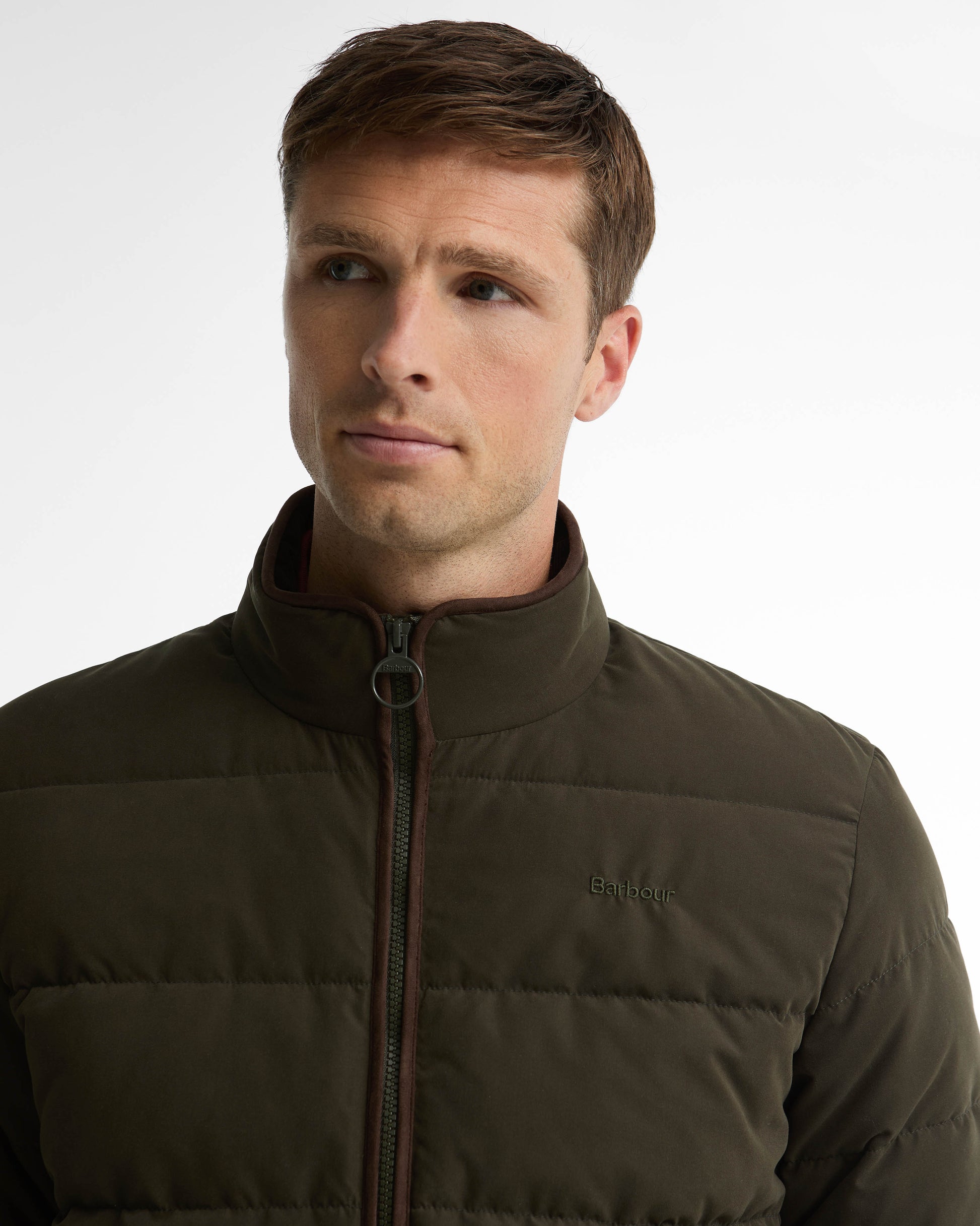 Barbour Noree Mens Quilted Jacket - Dark Sage | CHO | Designer Mens Quilted Jackets