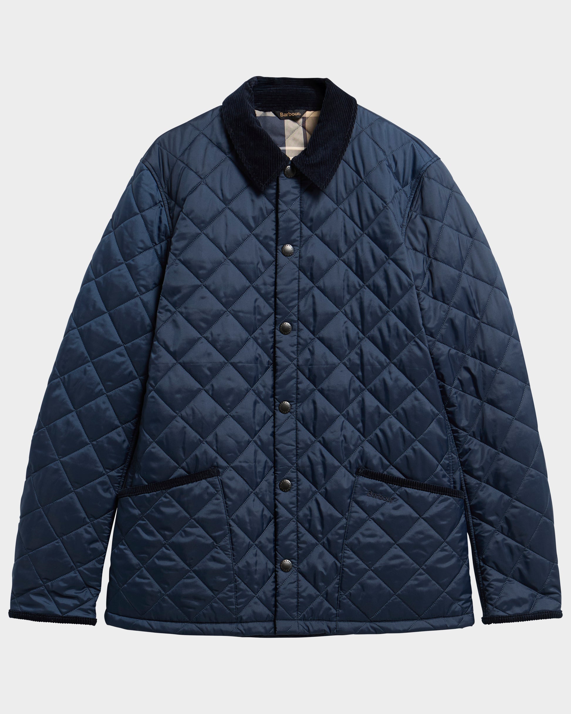 Barbour Icons Heritage Mens Quilted Jacket - Navy | CHO | Designer Mens Quilted Jackets