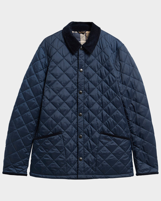 Barbour Icons Heritage Mens Quilted Jacket - Navy | CHO | Designer Mens Quilted Jackets