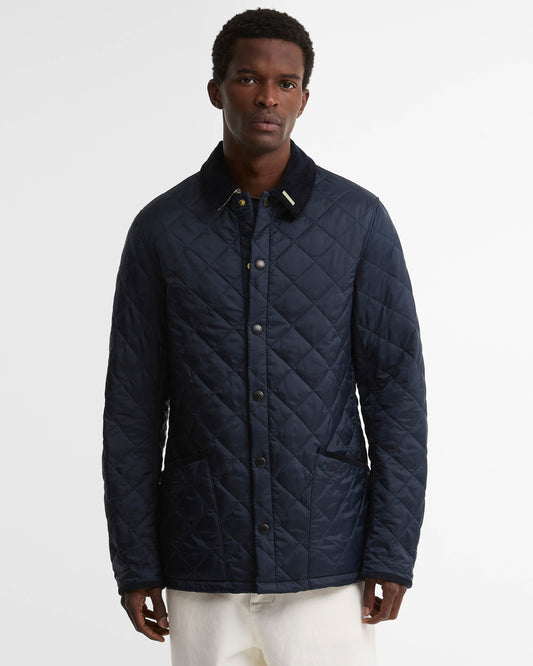 Barbour Icons Heritage Mens Quilted Jacket - Navy | CHO | Designer Mens Quilted Jackets