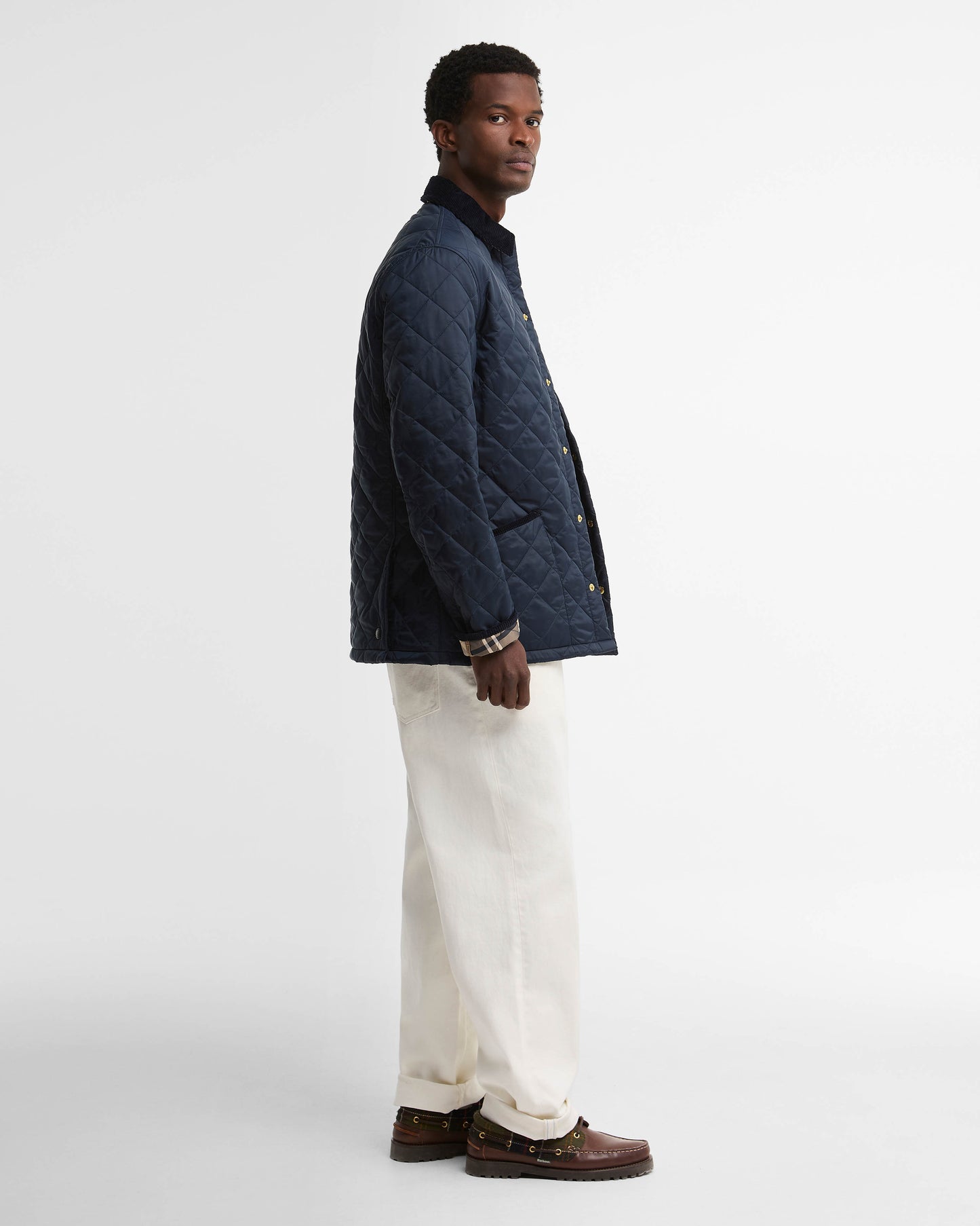 Barbour Icons Heritage Mens Quilted Jacket - Navy | CHO | Designer Mens Quilted Jackets