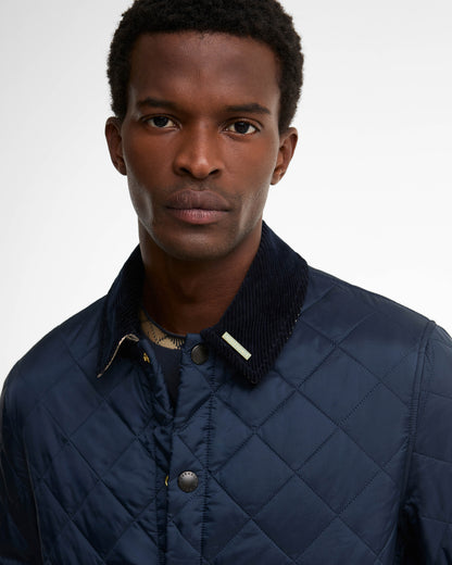 Barbour Icons Heritage Mens Quilted Jacket - Navy | CHO | Designer Mens Quilted Jackets