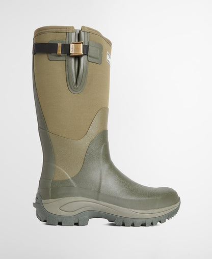 Barbour Tyneside Mens Tall Welly - Olive side