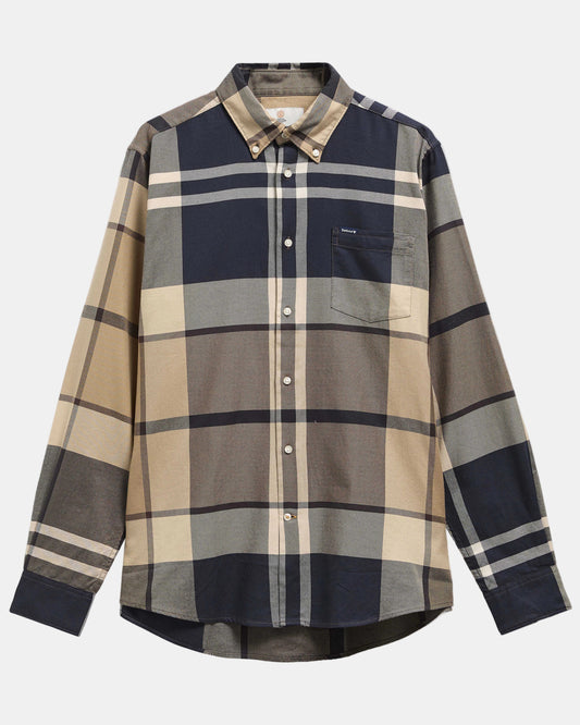 Barbour Dunoon Tailored Mens Shirt - Birchwood Dress Tartan | CHO | Designer Mens Shirts