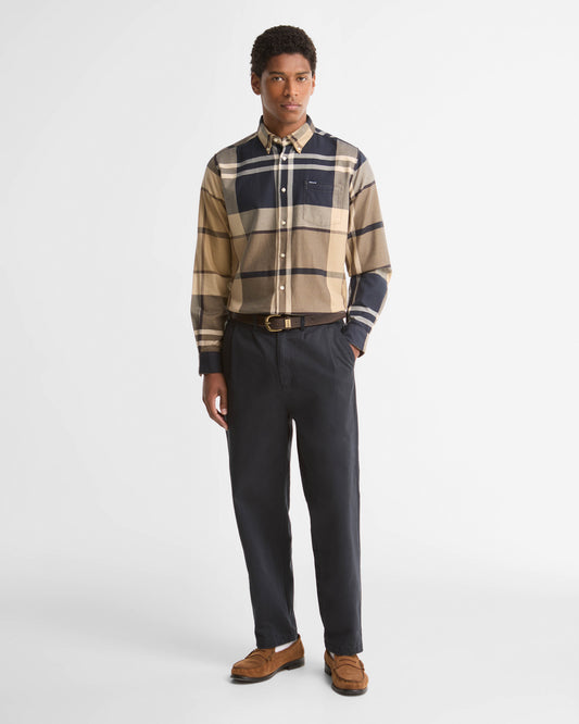 Barbour Dunoon Tailored Mens Shirt - Birchwood Dress Tartan | CHO | Designer Mens Shirts