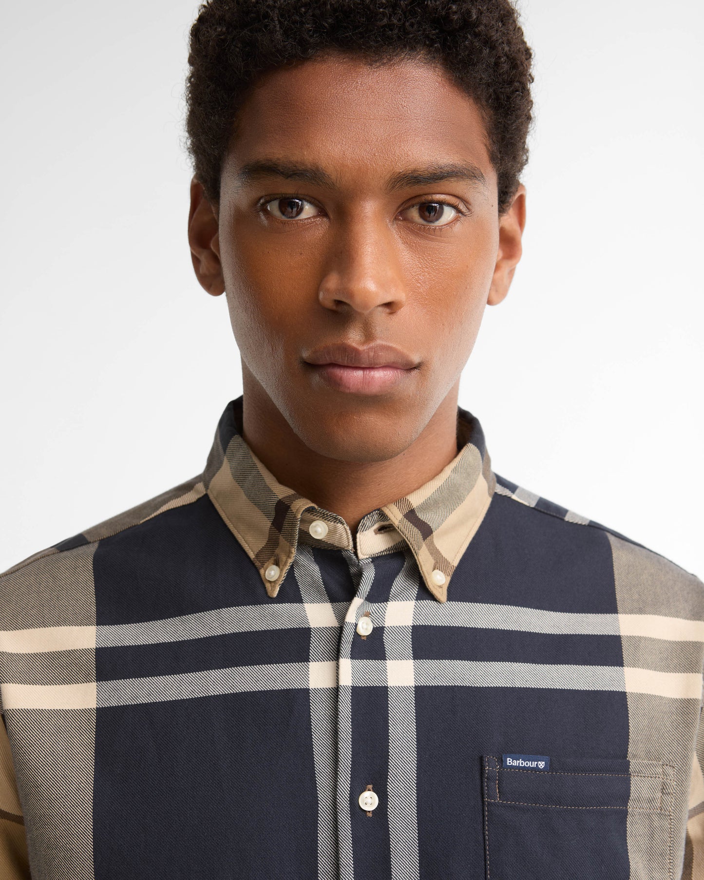 Barbour Dunoon Tailored Mens Shirt - Birchwood Dress Tartan | CHO | Designer Mens Shirts