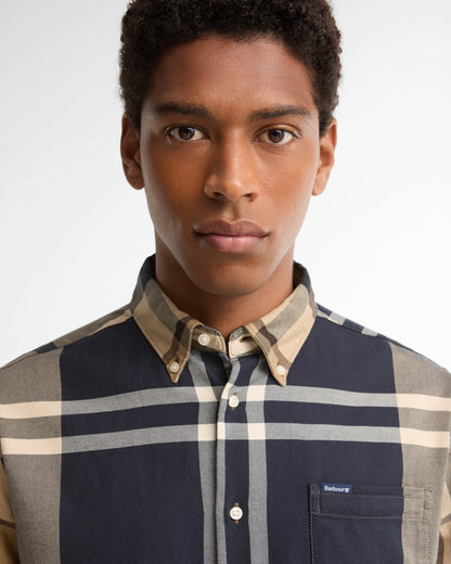 Barbour Dunoon Tailored Mens Shirt - Birchwood Dress Tartan | CHO | Designer Mens Shirts