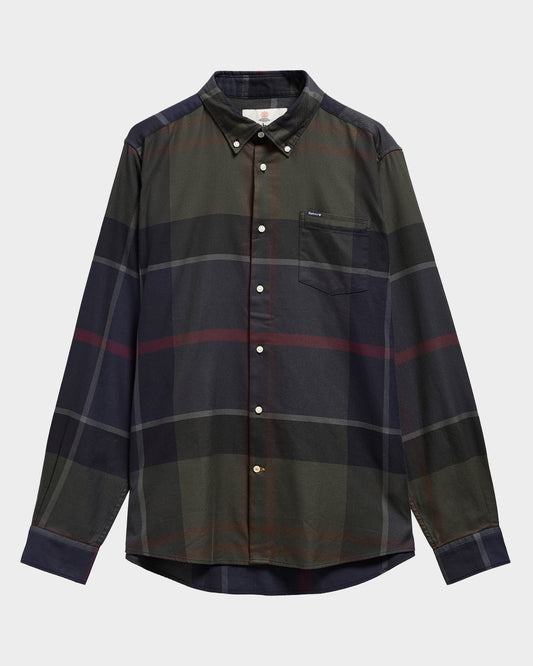 Barbour Dunoon Tailored Mens Shirt - Shadow Classic Tartan | CHO | Designer Mens Shirts