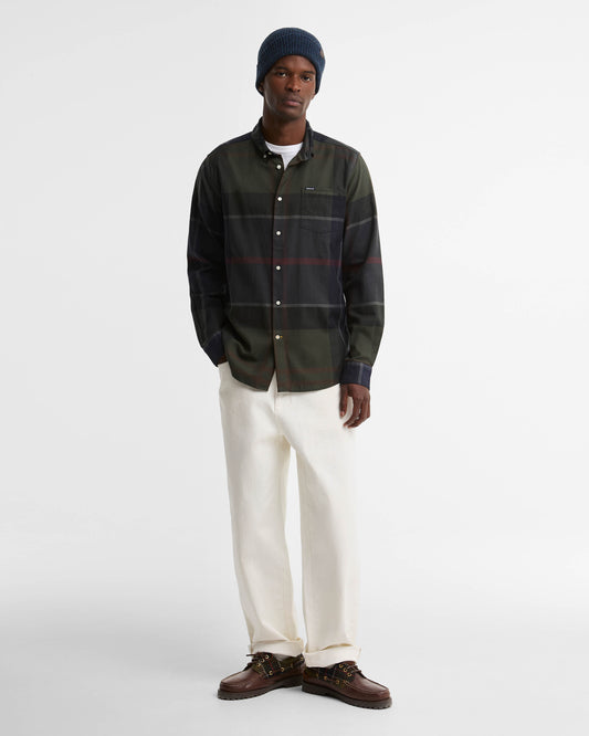 Barbour Dunoon Tailored Mens Shirt - Shadow Classic Tartan | CHO | Designer Mens Shirts