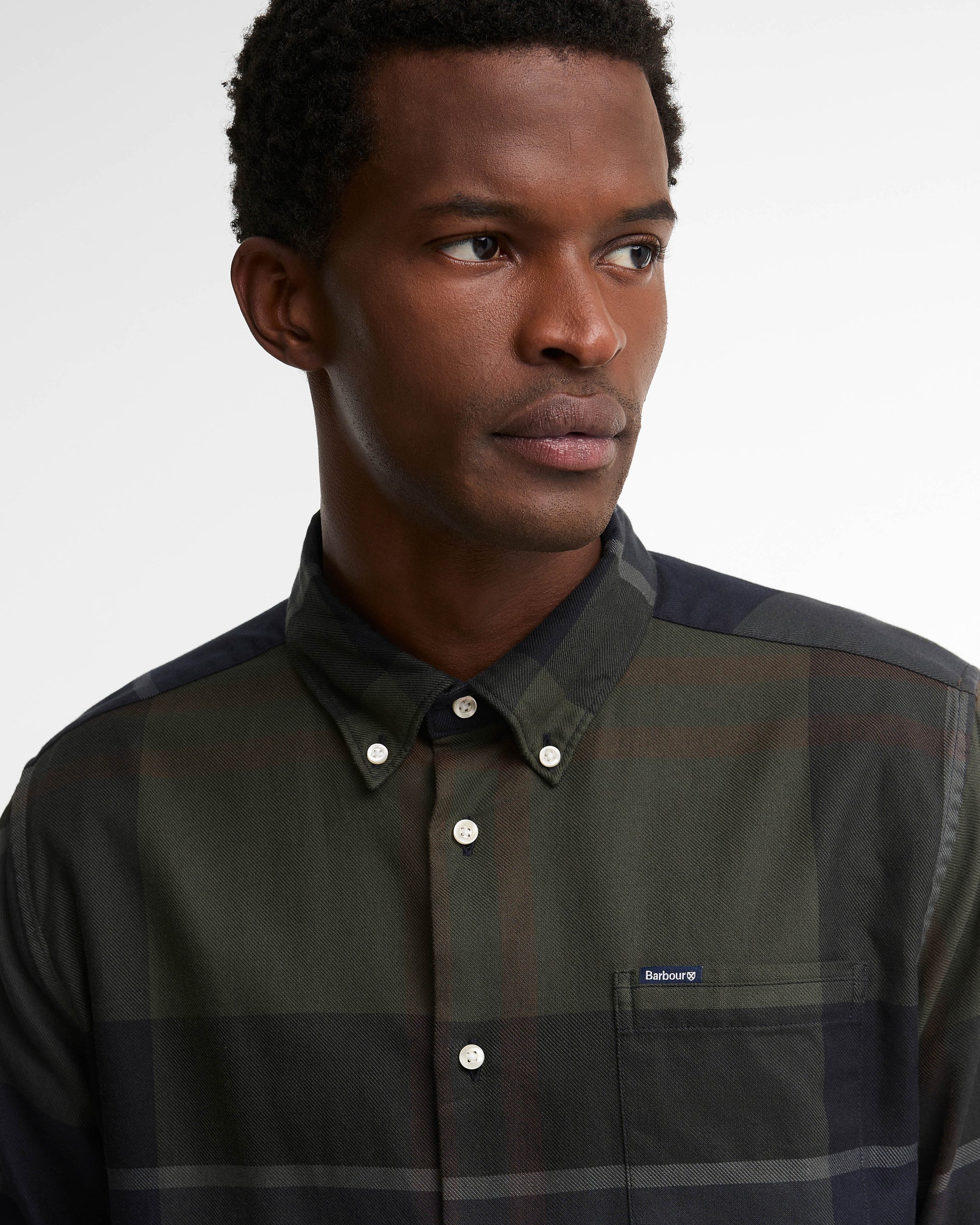 Barbour Dunoon Tailored Mens Shirt - Shadow Classic Tartan | CHO | Designer Mens Shirts