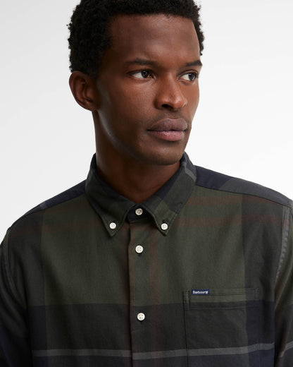 Barbour Dunoon Tailored Mens Shirt - Shadow Classic Tartan | CHO | Designer Mens Shirts