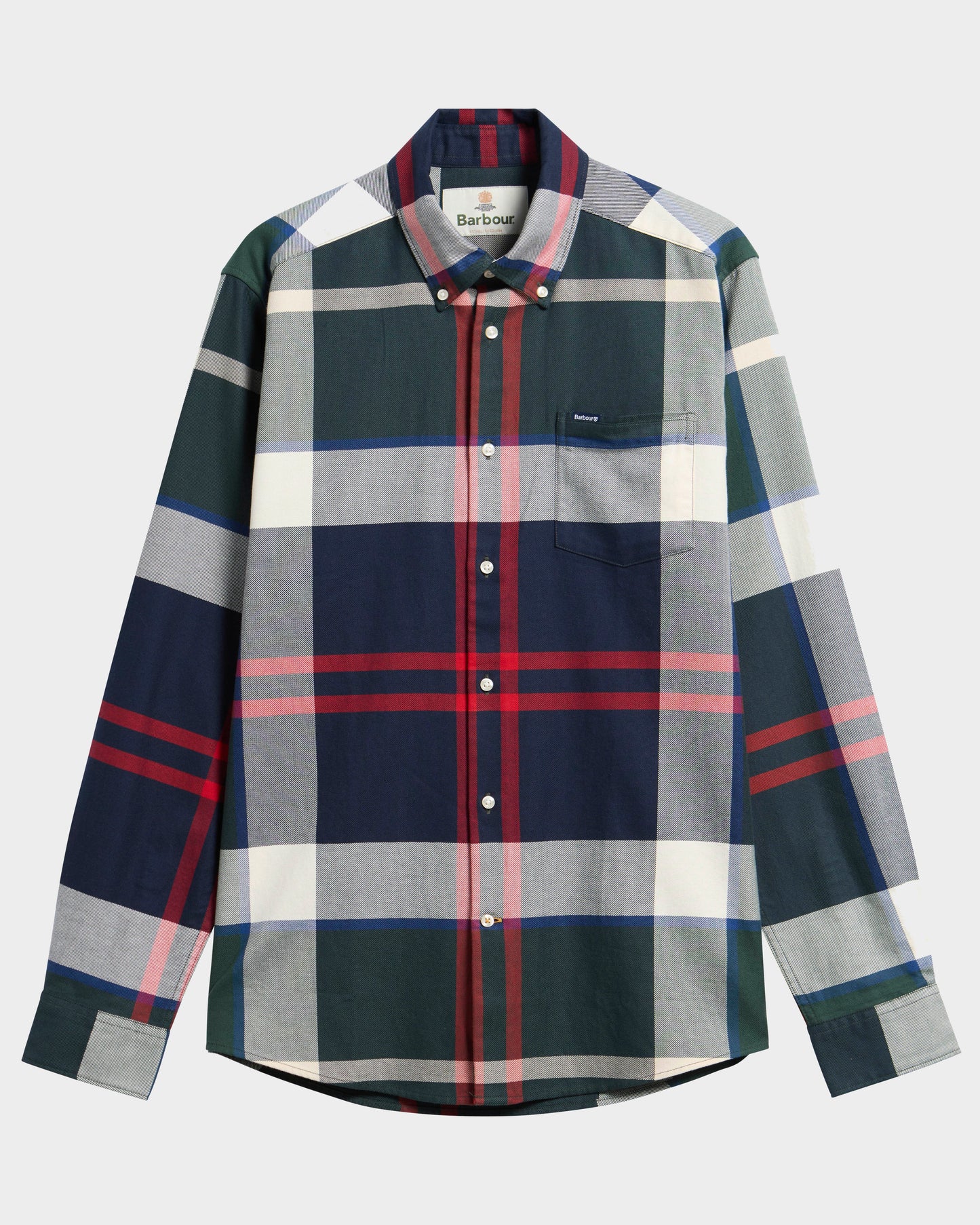 Barbour Dunoon Tailored Mens Shirt - Evergreen Tartan | CHO | Designer Mens Shirts
