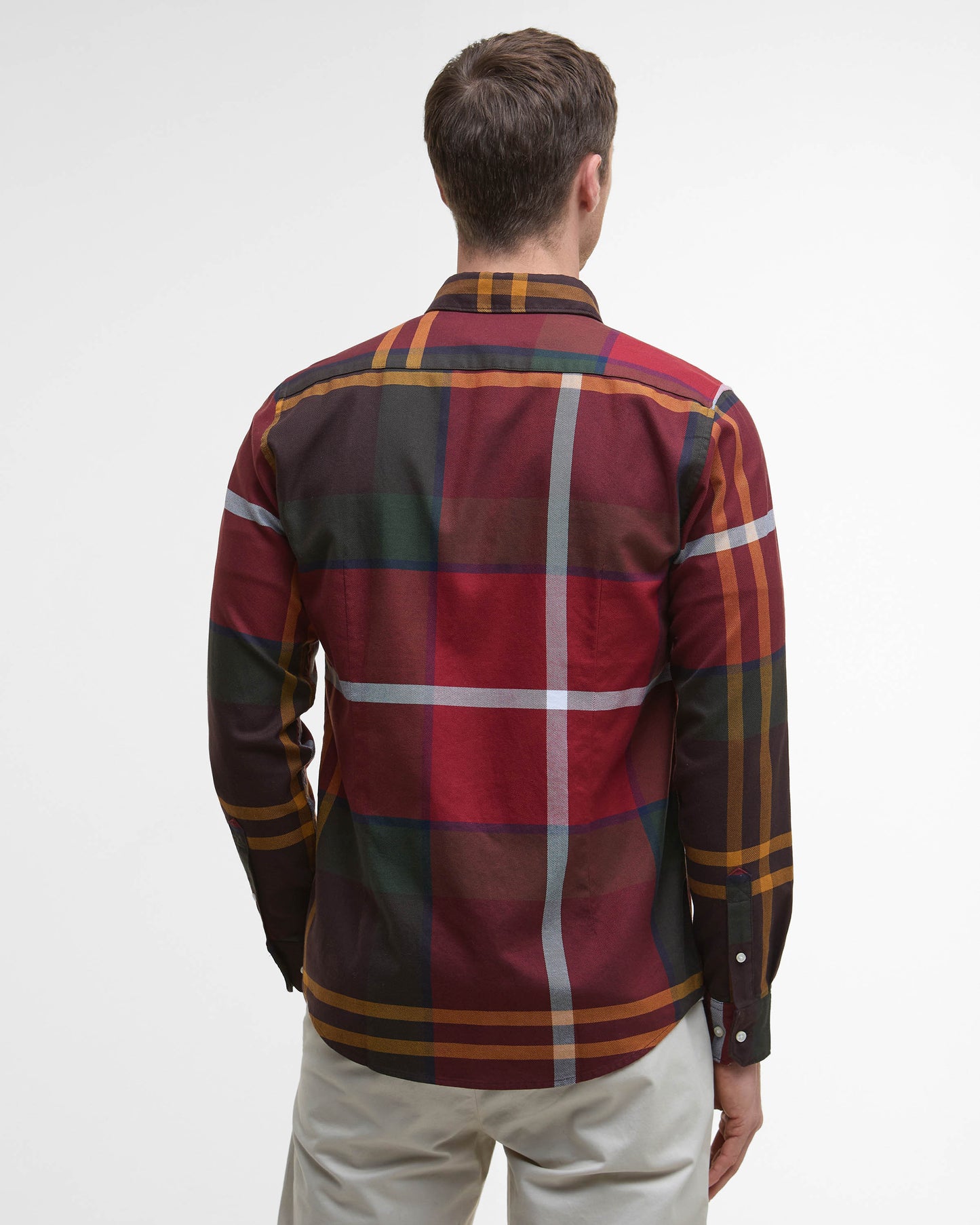 Barbour Dunoon Tailored Mens Shirt - Winterberry Tartan | CHO | Designer Mens Shirts