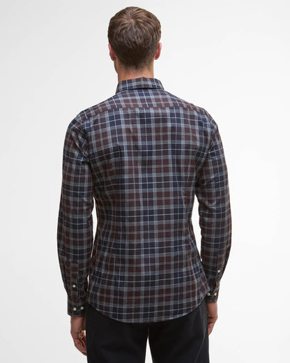 Barbour Wetherham Tailored Mens Shirt - Midnight Oak Tartan