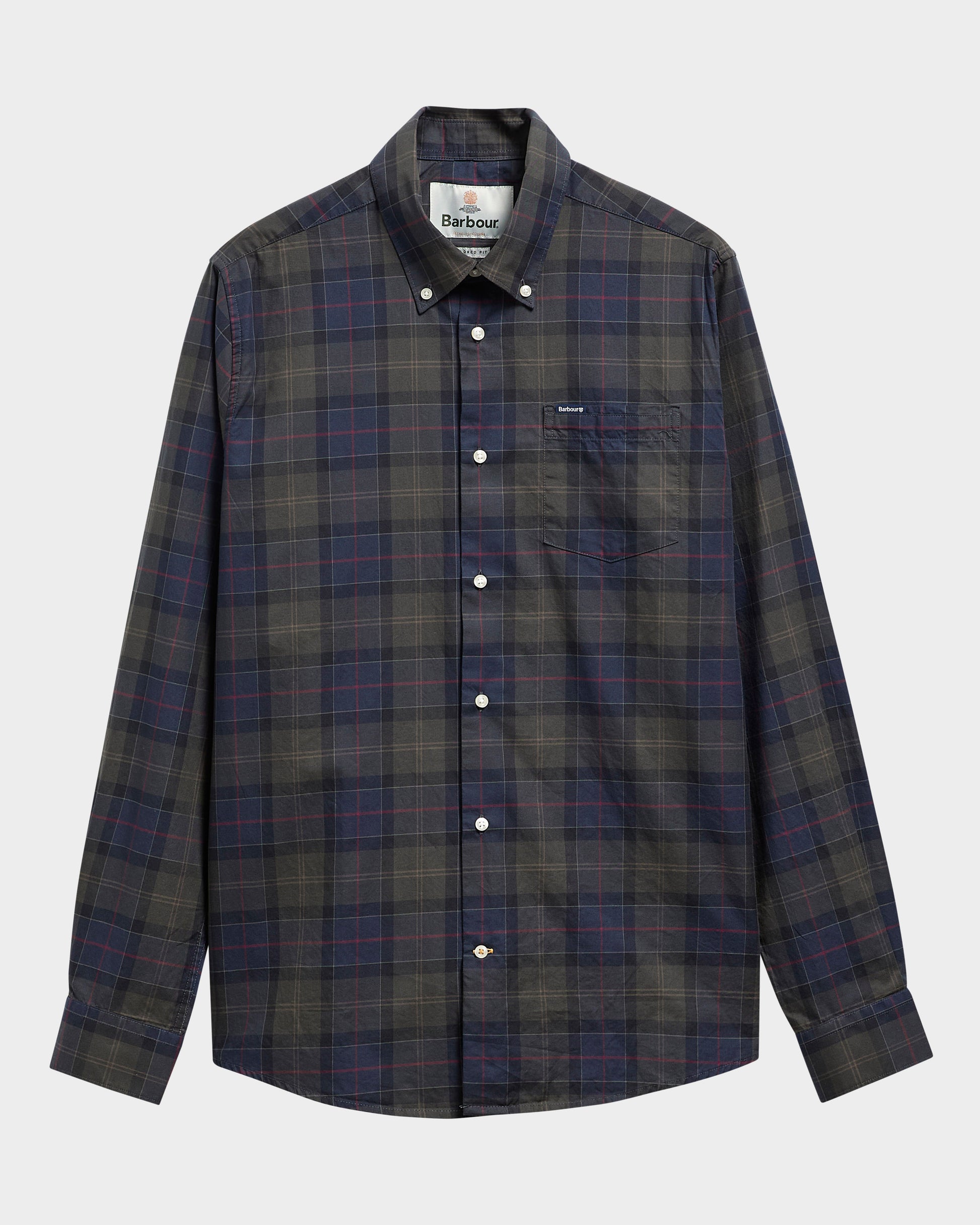 Barbour Wetherham Tailored Mens Shirt - Shadow Classic Tartan | CHO | Designer Mens Shirts