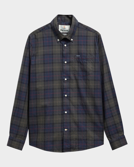 Barbour Wetherham Tailored Mens Shirt - Shadow Classic Tartan | CHO | Designer Mens Shirts