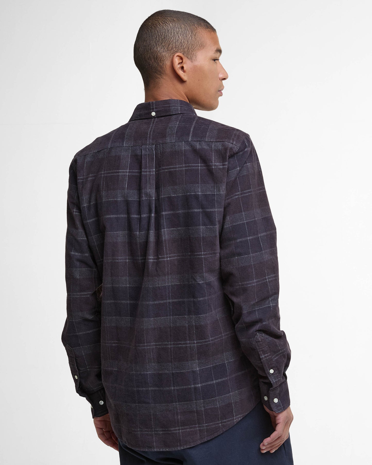 Barbour Blair Tailored Mens Shirt - Midnight Oak Tartan | CHO | Designer Mens Long Sleeve Shirts