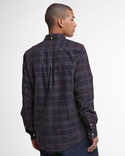 Barbour Blair Tailored Mens Shirt - Midnight Oak Tartan | CHO | Designer Mens Long Sleeve Shirts