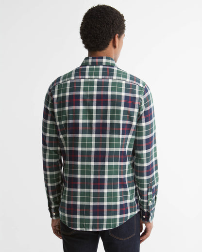 Barbour Fortrose Tailored Mens Shirt - Evergreen Tartan | CHO | Designer Mens Slim Fit Shirts