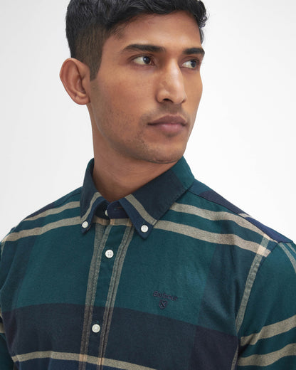 Barbour Iceloch Tailored Mens Shirt - Green Loch