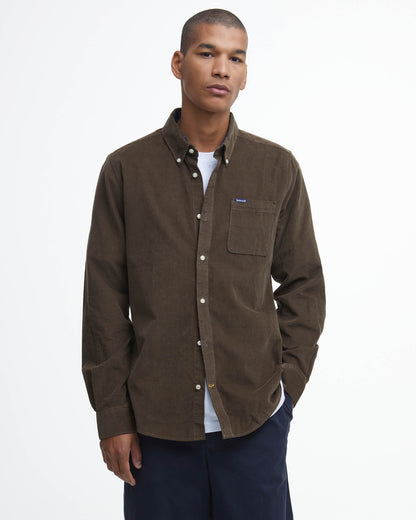 Barbour Ramsey Tailored Mens Shirt - Brown | CHO | Designer Mens Shirts