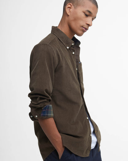 Barbour Ramsey Tailored Mens Shirt - Brown | CHO | Designer Mens Shirts