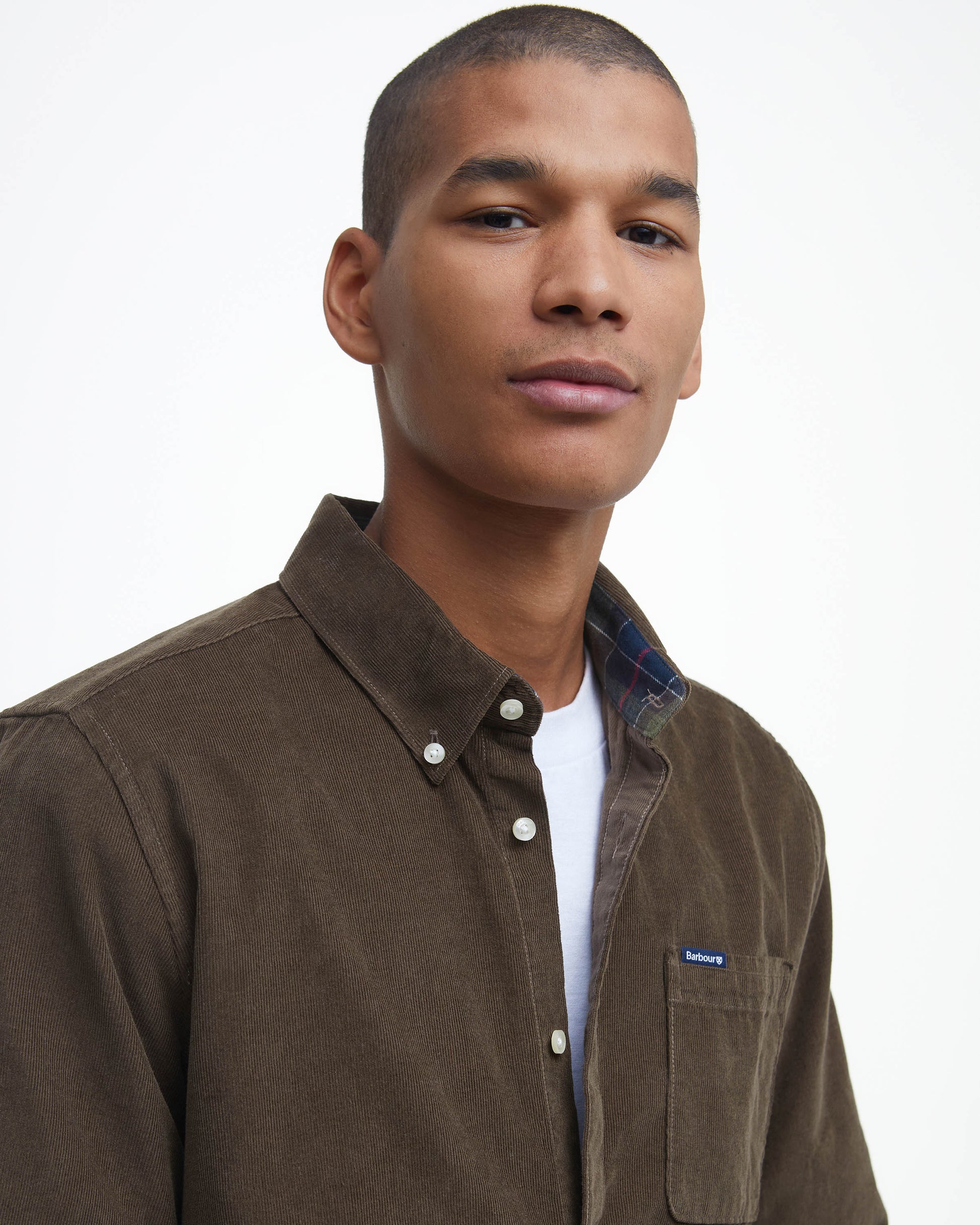 Barbour Ramsey Tailored Mens Shirt - Brown | CHO | Designer Mens Shirts