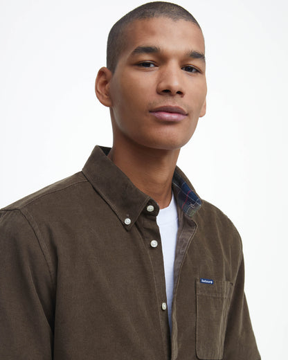 Barbour Ramsey Tailored Mens Shirt - Brown | CHO | Designer Mens Shirts