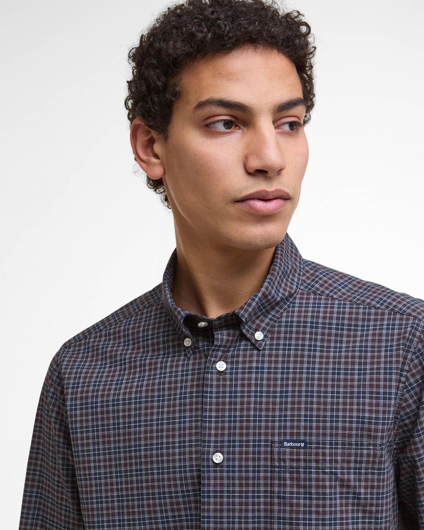 Barbour Lomond Tailored Mens Shirt - Midnight Oak Tartan