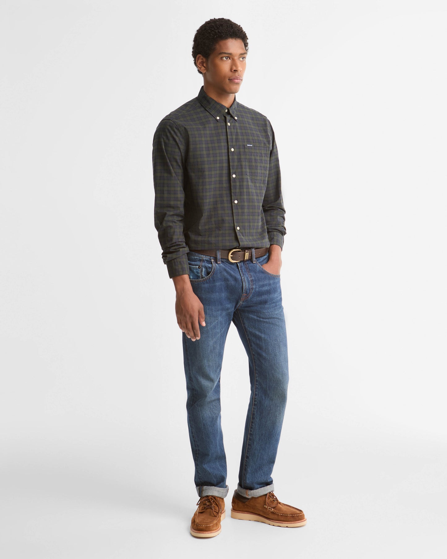 Barbour Lomond Tailored Mens Shirt - Shadow Classic Tartan | CHO | Designer Mens Shirts