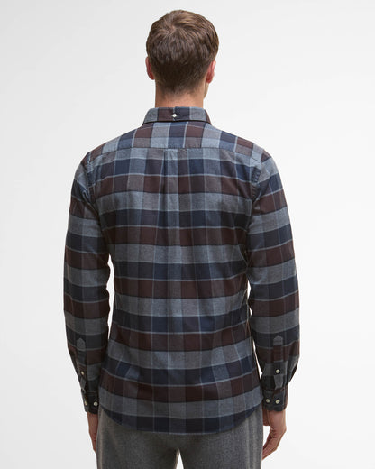Barbour Valley Tailored Mens Shirt - Dark Oak - CHO - Designer Mens Shirts