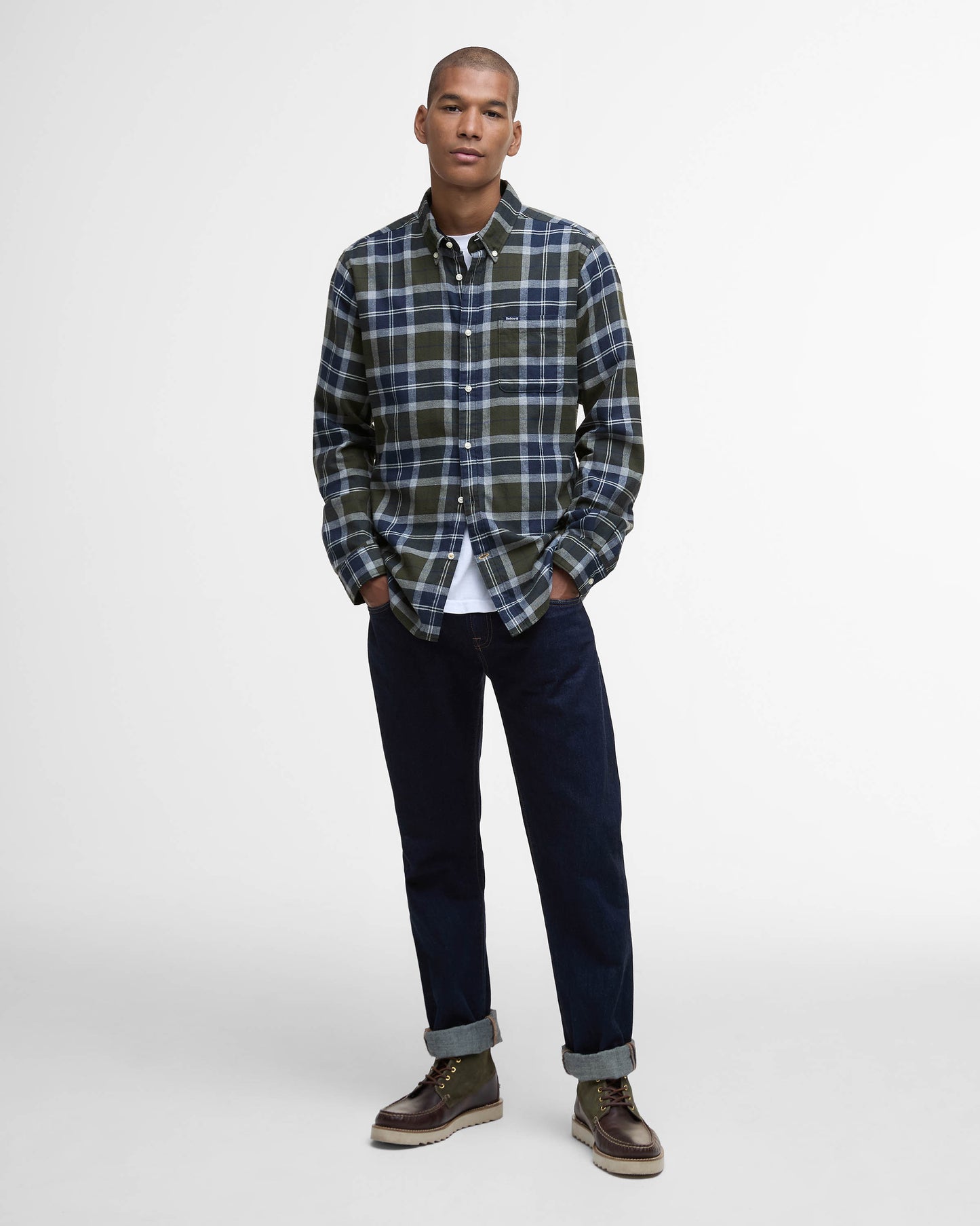 Barbour Rasay Mens Tailored Shirt - Fernwood Tartan