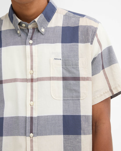 Barbour Douglas Mens Tailored Shirt - Oban Mist Tartan | CHO | Designer Mens Short Sleeve Shirts